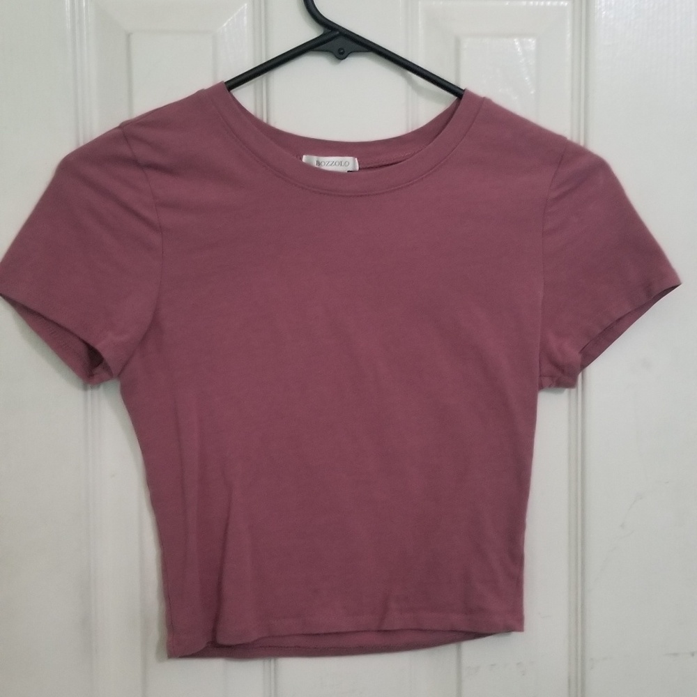 Pink crop top